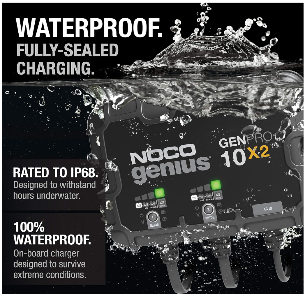 NOCO Genius GenPro 10x2 Dual Bank Charger