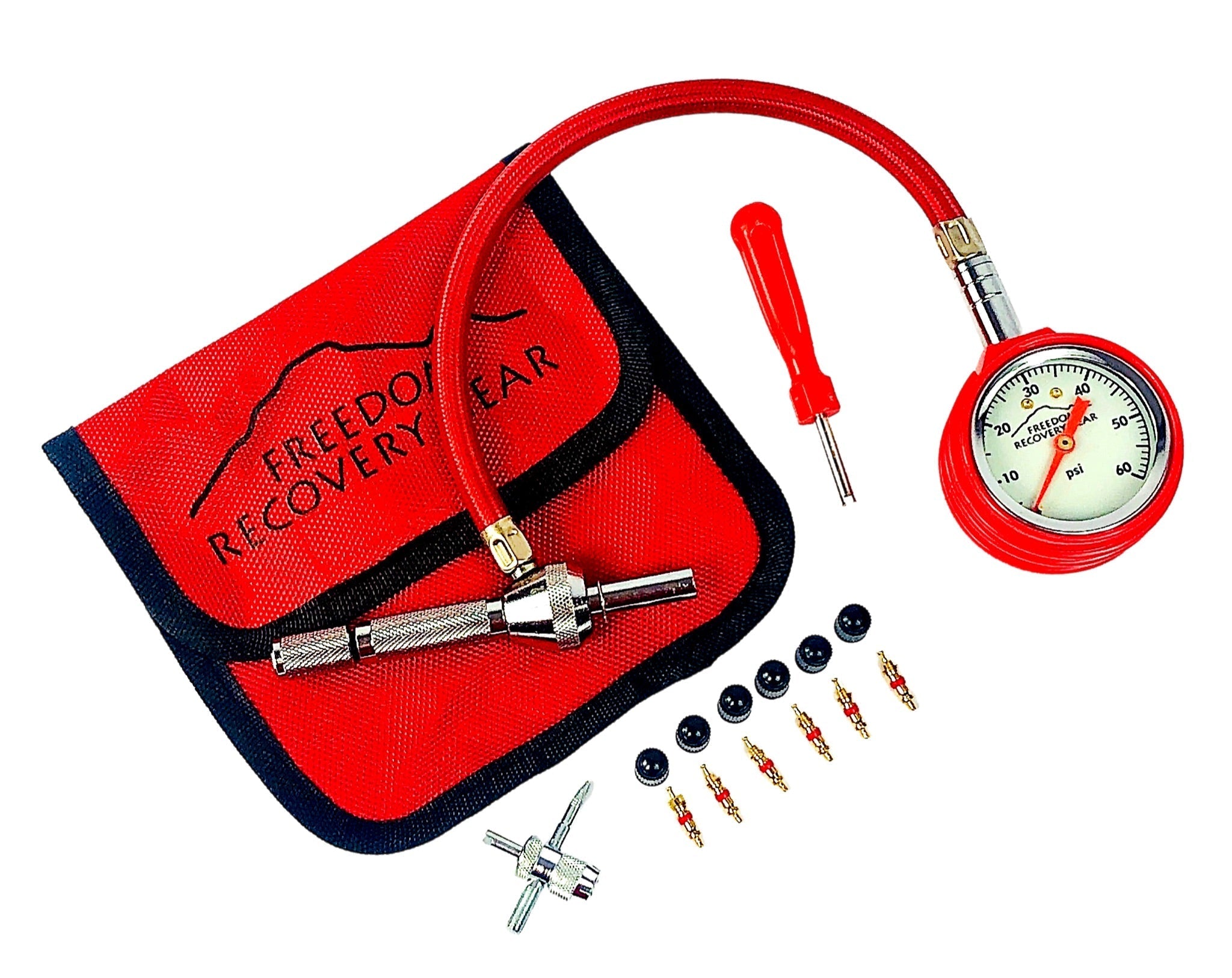 FRG Self-Contained EZ-Rapid Tire Deflation Tool with Gauge