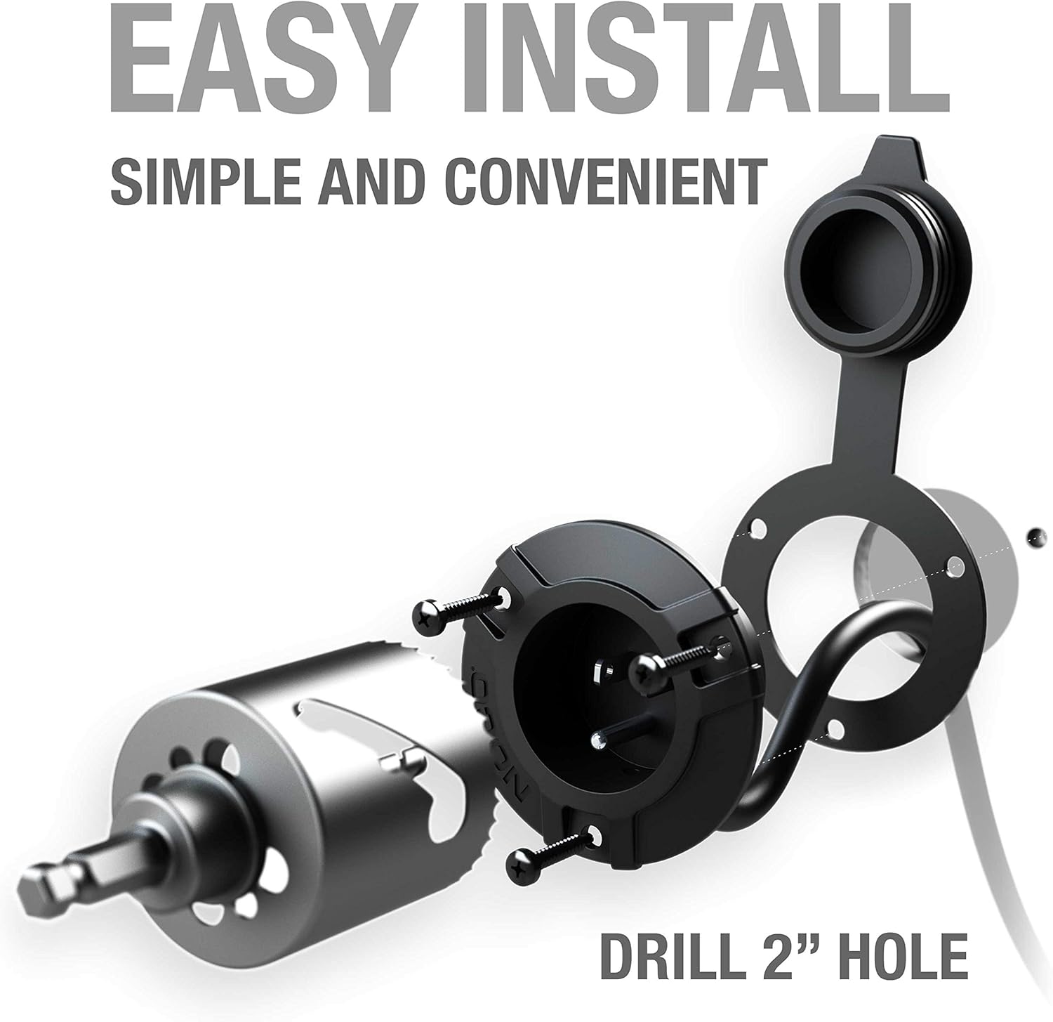 NOCO 15A AC PORT PLUG BLACK