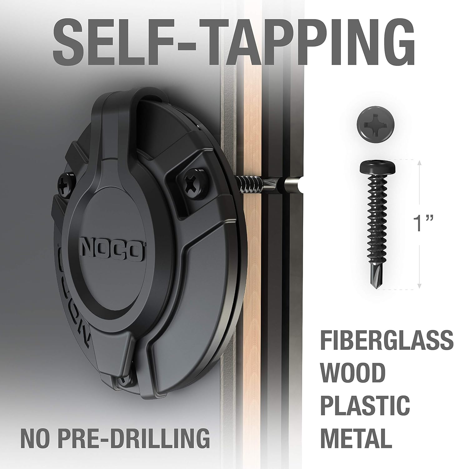 NOCO 15A AC PORT PLUG BLACK