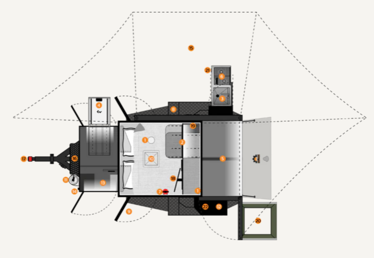 2026 EXPEDITION 3.0 MIDNIGHT SPECIAL EDITION OVERLAND TRAILER (#T110 3002)