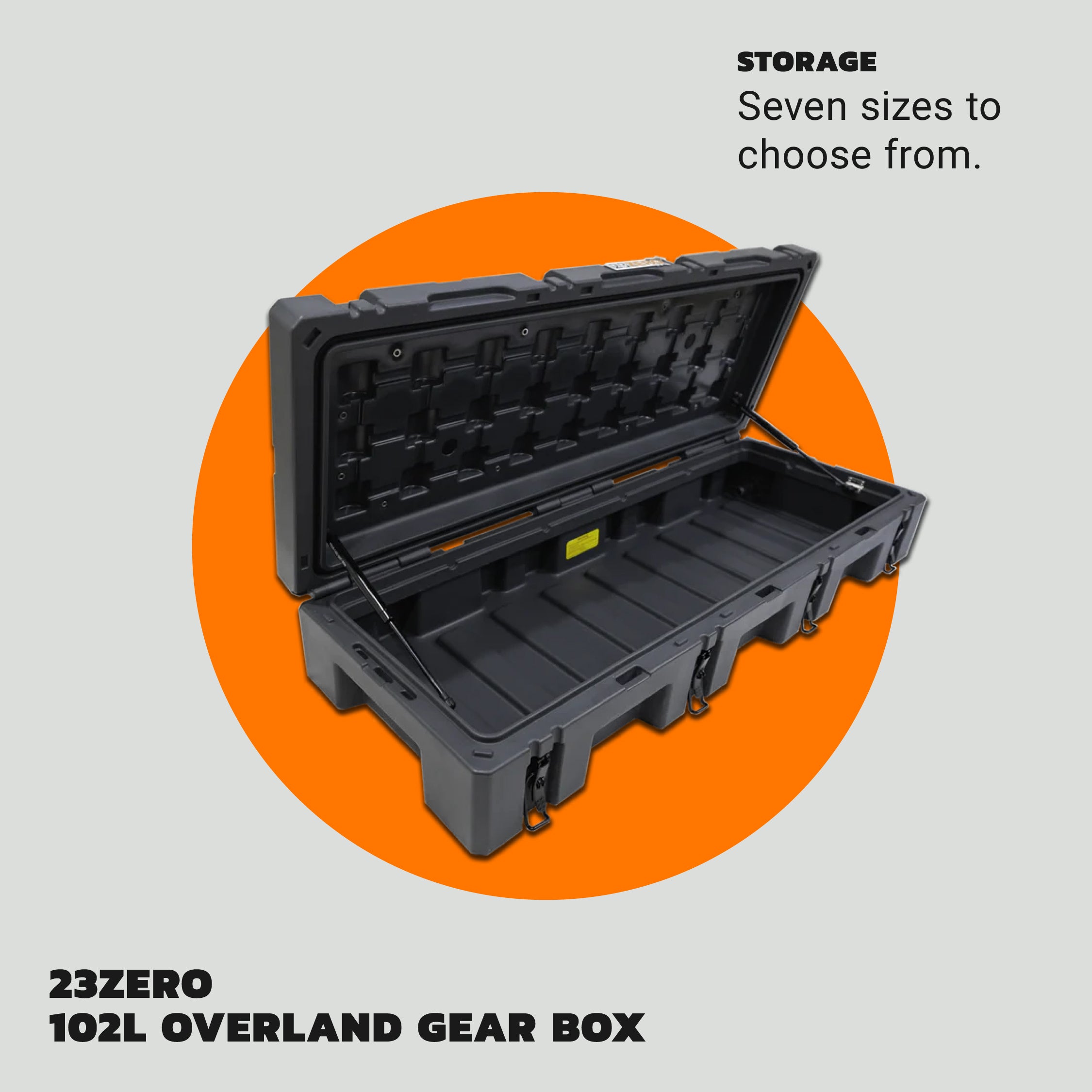 23ZERO 102L Overland Gear Box - Black