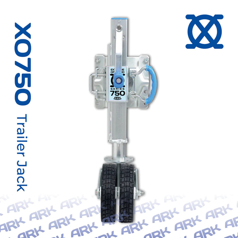 Ark XO750 Trailer Jack - Silver Zinc