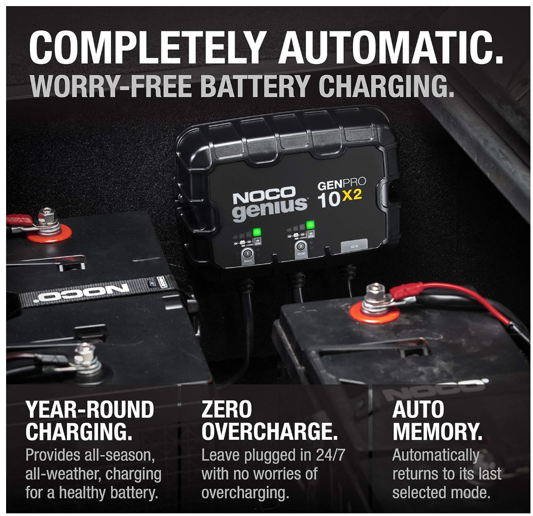 NOCO Genius GenPro 10x2 Dual Bank Charger