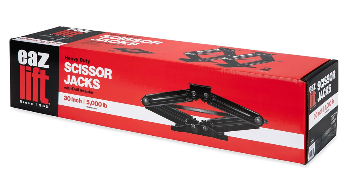 Camco EazLift 30" Scissor Jack - 5,000lb Rating - Set of 2