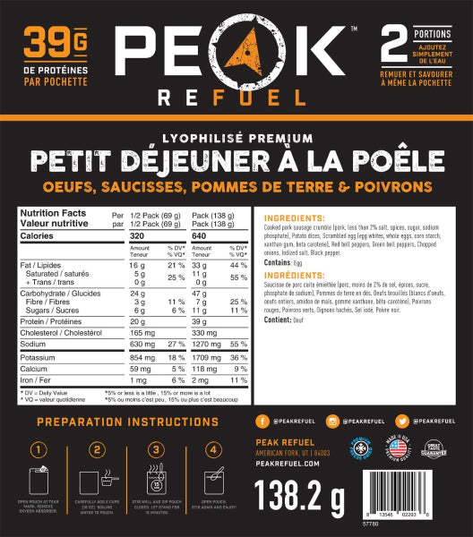 Peak Refuel Breakfast Skillet Meal