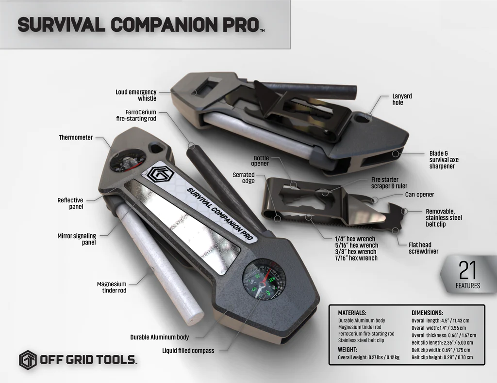 Off Grid Tools Survival Companion Pro